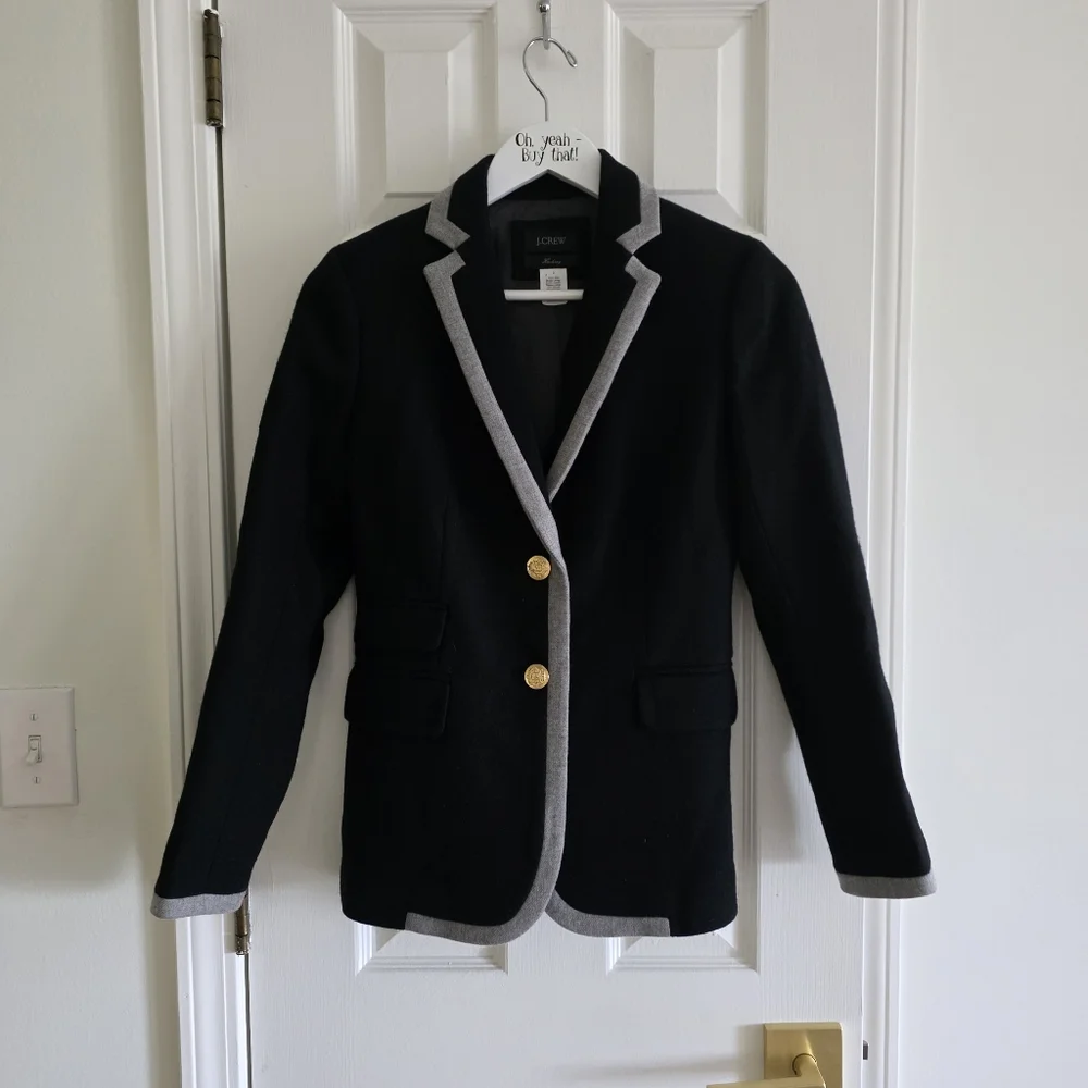J.Crew Jacket Size 2  Wool VTG - Picture 3 of 9